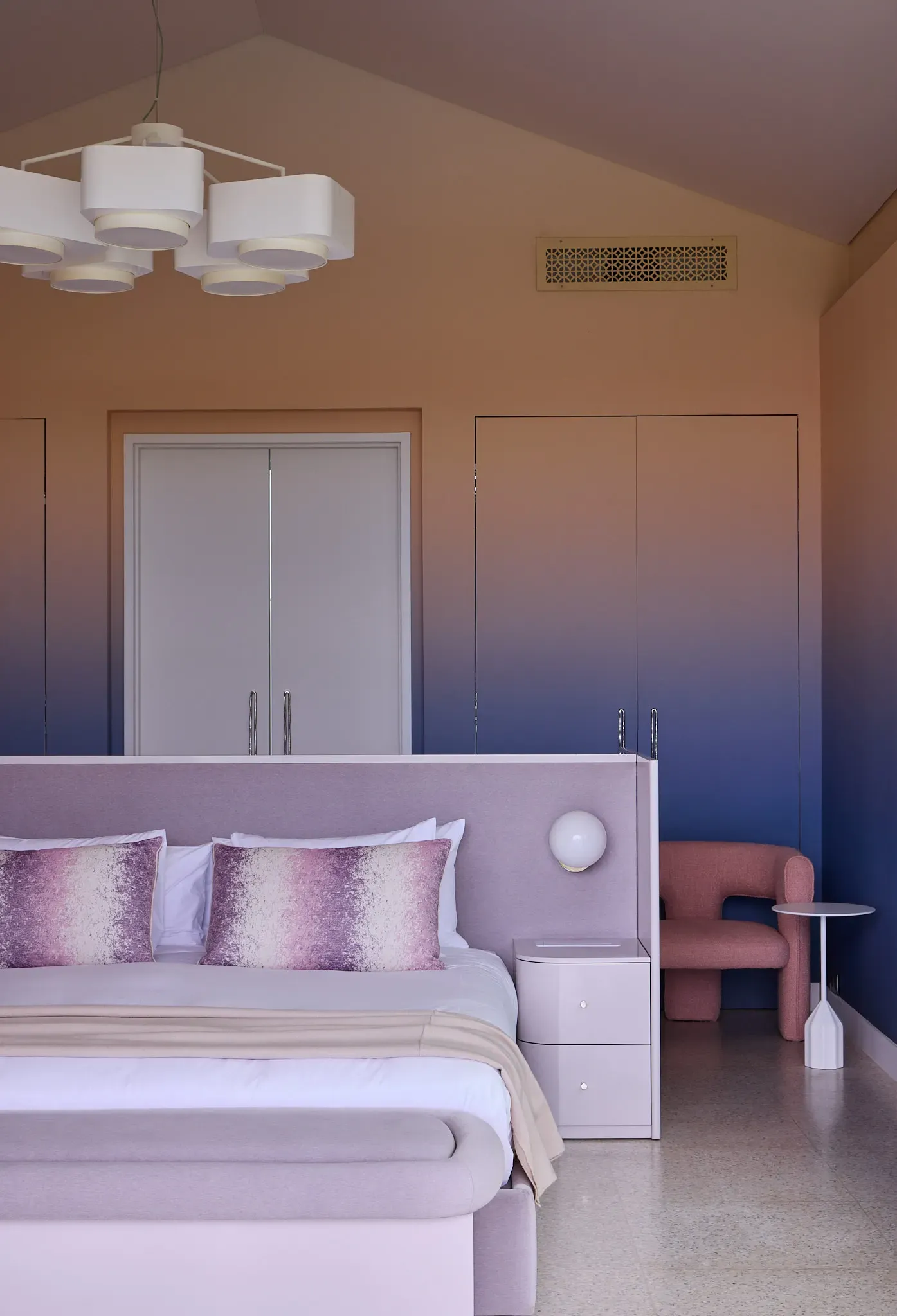 Lilac suite at dusk