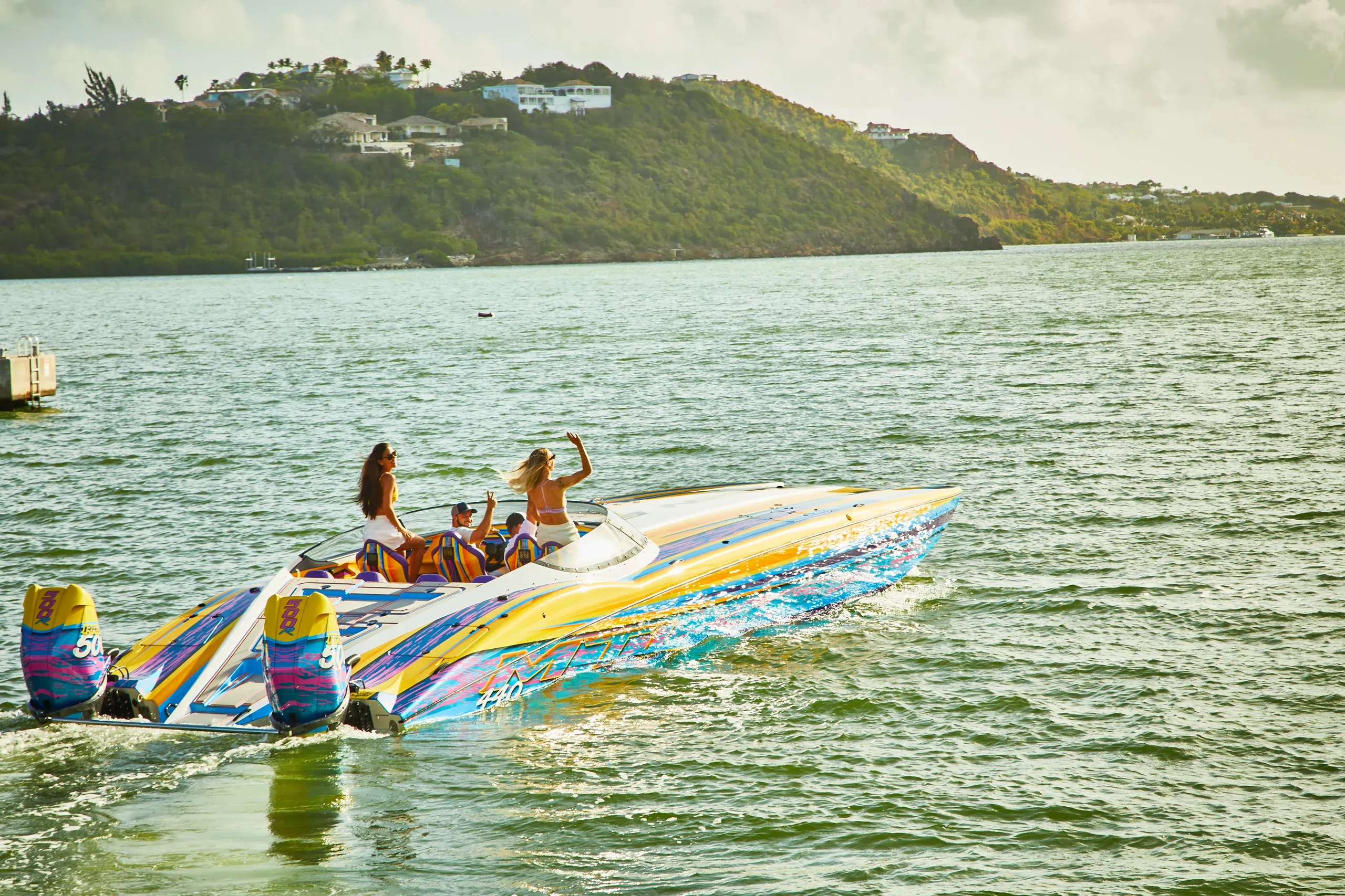 The Speed Boat up and running off the estate