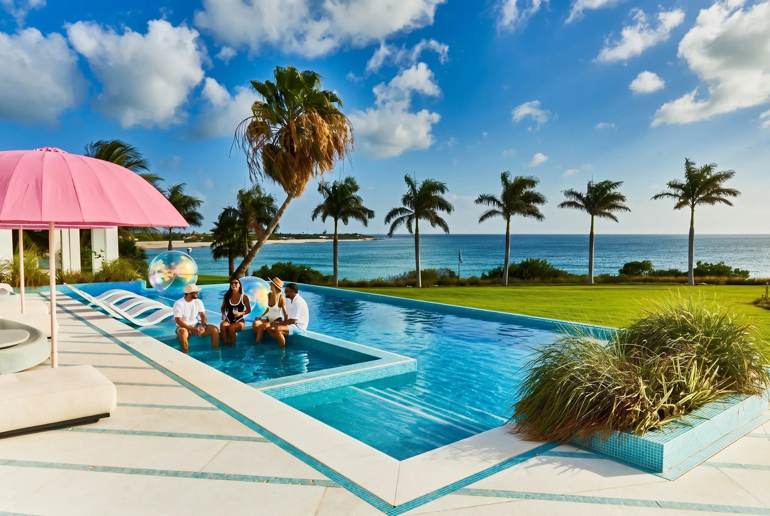 An afternoon at the cliff-edge pool