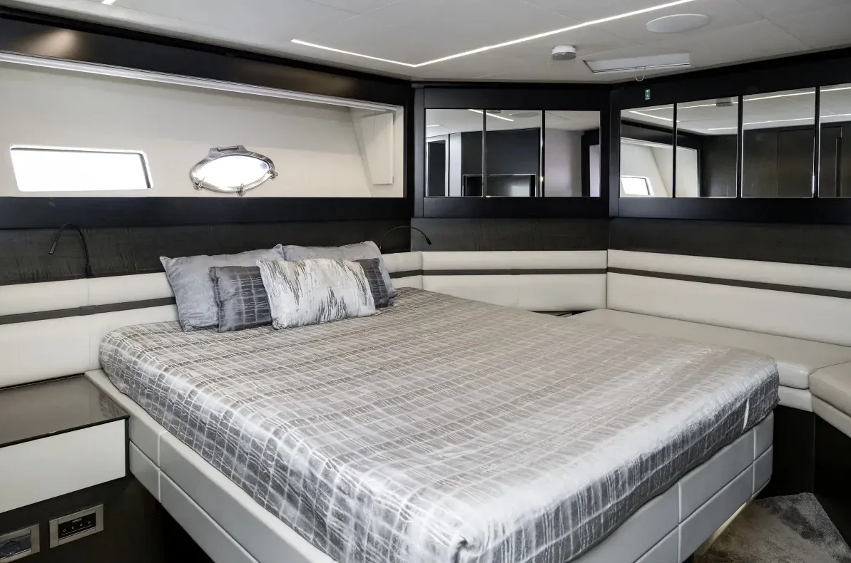 The VIP cabin aboard Queen B Sport